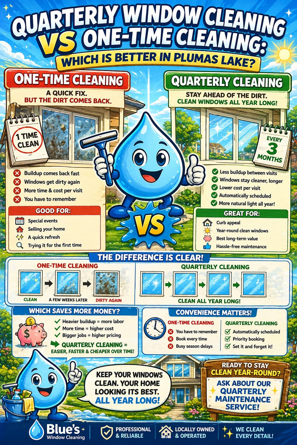 Quarterly Window Cleaning vs One-Time Cleaning: Which Is Better? image