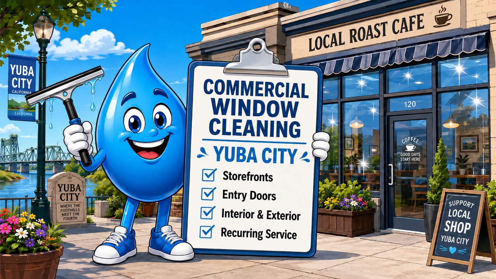 Commercial Window Cleaning in Yuba City: What Business Owners Should Know image