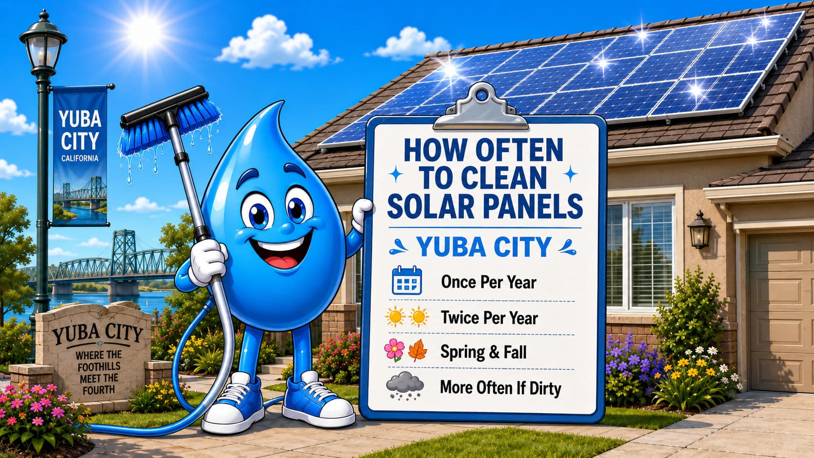 How Often Should You Clean Solar Panels in Yuba City? image