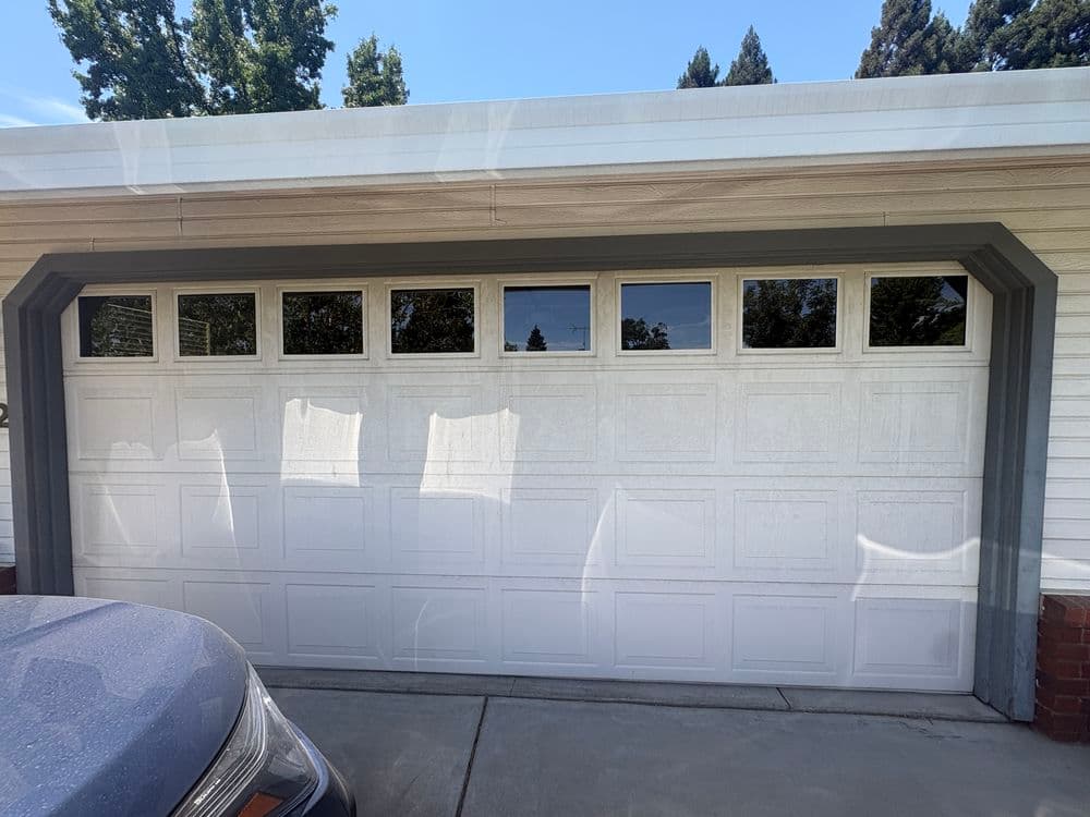 Garage Door Glass Restoration and Modern Update in Yuba City image