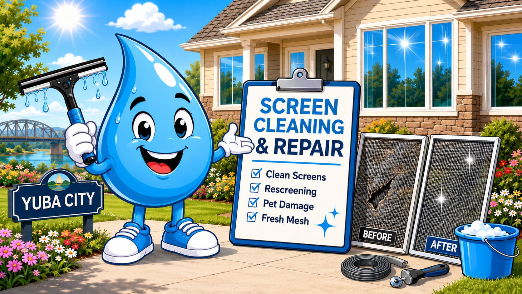 Screen Cleaning and Screen Repair in Yuba City: What Homeowners Should Know image