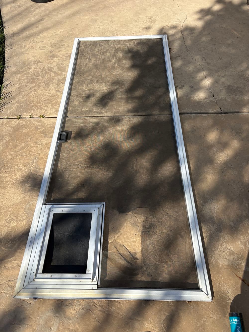 Pet Resistant Slider Re-Screening in Olivehurst CA image